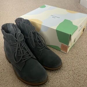 Earth Origins Suede Lace-Up Ankle Boots - Adara